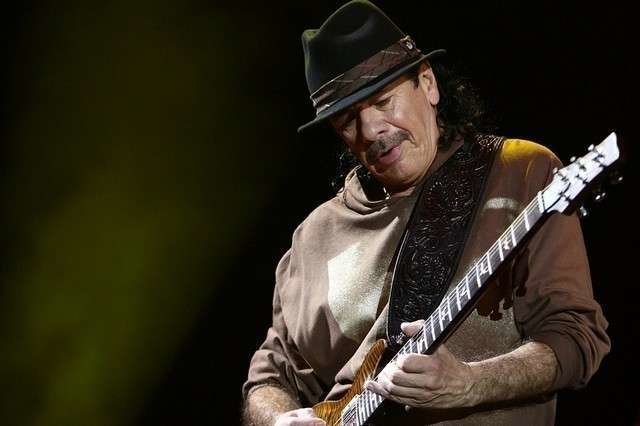 Santana durante su actuación en Dubai en 2014.