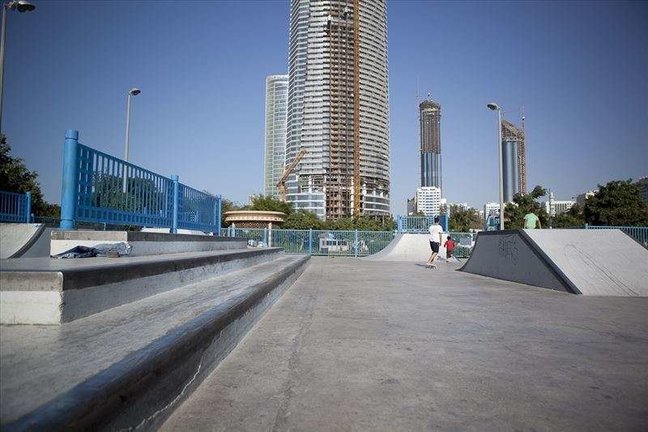 Abu Dhabi Corniche Skatepark.