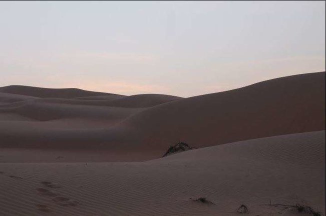 Una imagen del desierto de Liwa en Abu Dhabi (EL CORREO).