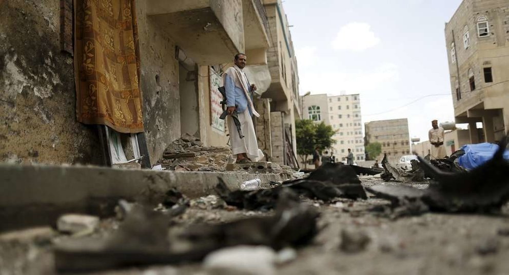 La coalición de países del Golfo y de África del Norte, encabezada por Arabia Saudí, realiza bombardeos desde el 26 de marzo contra las regiones de Yemen controladas por los hutíes. (SPA)