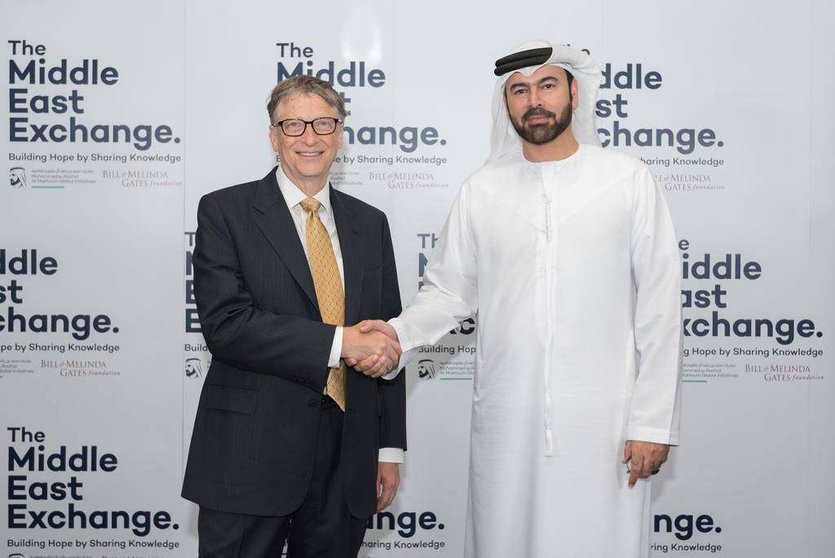 Mohammed Al Gergawi discutió el proyecto con Bill Gates en Abu Dhabi.
