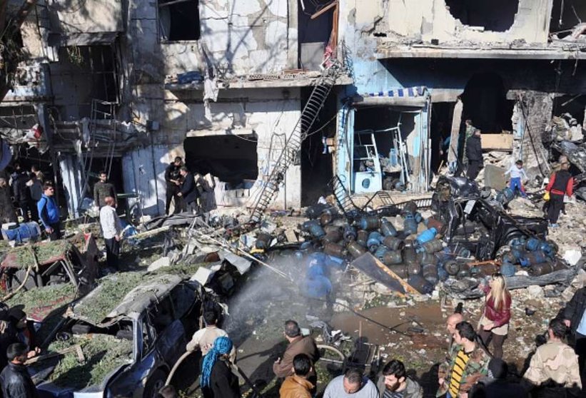 Destrozos provocados por un ataque aéreo en Siria. (Terra)