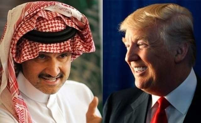 El príncipe saudí y Donald Trump.