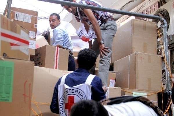 La Cruz Roja por primera vez desde agosto logra entrar en Taiz.