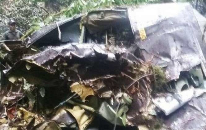 El avión accidentado en Ecuador