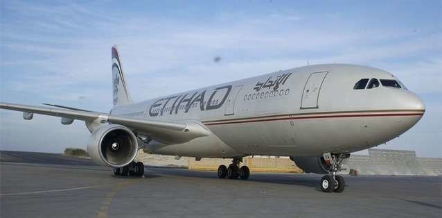 Avión de Etihad, la línea aérea de Abu Dhabi.