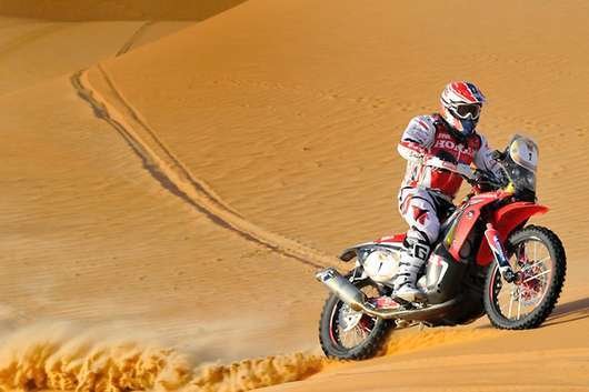 Una imagen del rally Abu Dhabi Desert Challenge 2014.