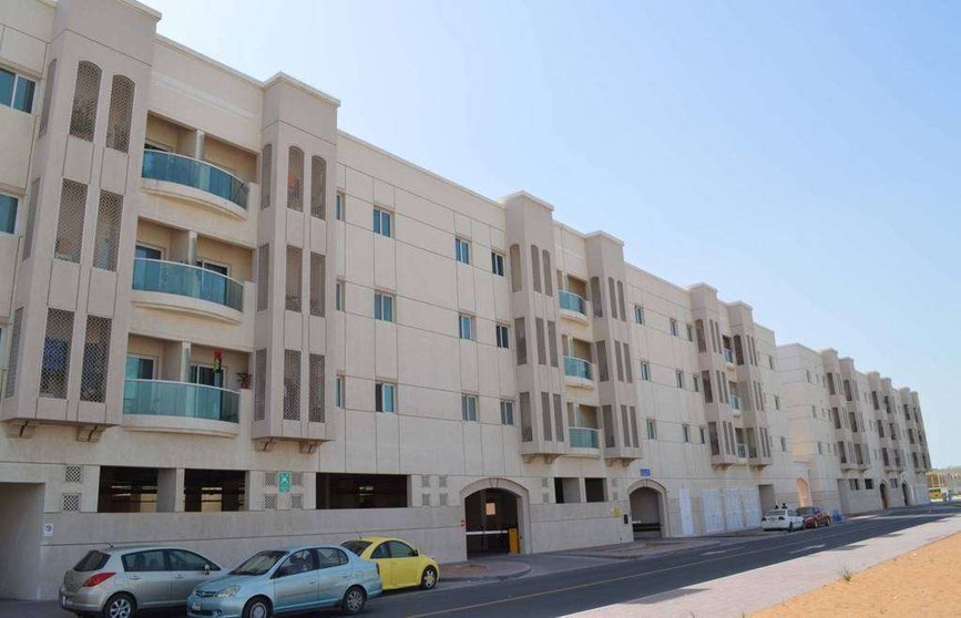 Una imagen de Wasl Oasis II, apartamentos en Dubai para ingresos medios.