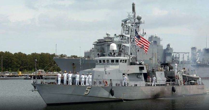 Una imagen del buque Typhoon de la Armada estadounidense.