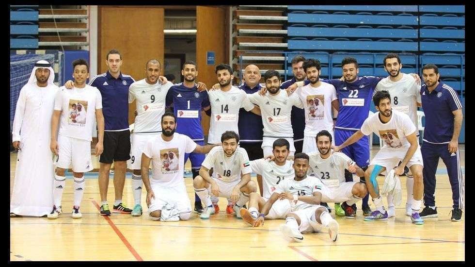 El equipo de fútbol sala del Al Nasr de Dubai.