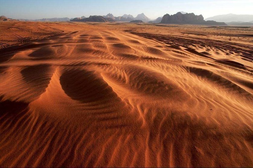 Un extraño fenómeno natural se produjo en el desierto de Arabia Saudita