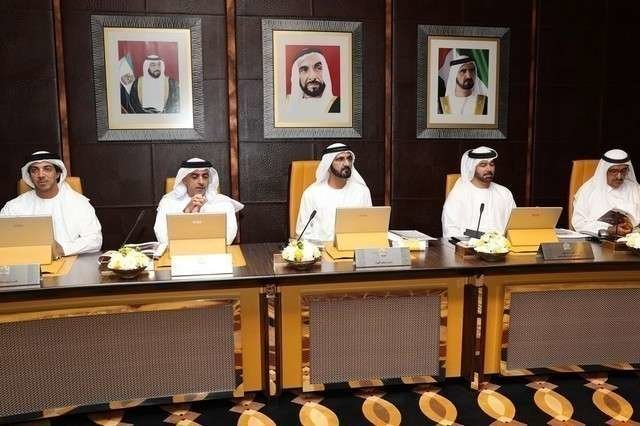 Sheikh Mohammed bin Rashid Al Maktoum preside la reunión de gabinete. (Wam)
