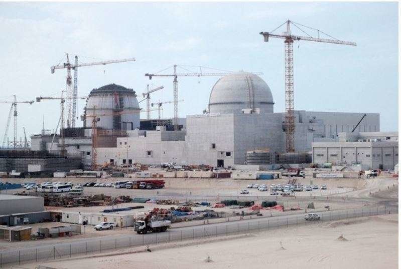 El primer reactor nuclear en Barakah, en la región occidental de EAU.