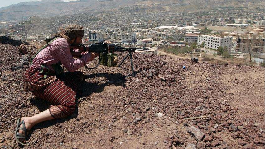 Imagen de un rebelde hutí en Yemen.