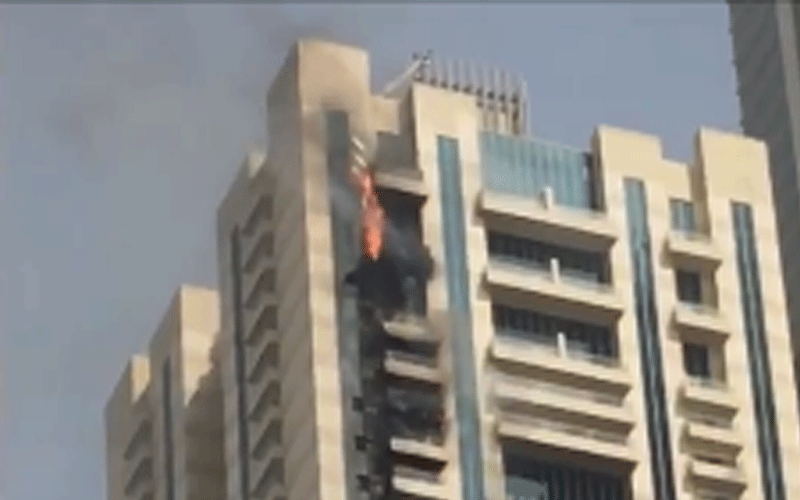 El incendio de la torre Sulafa se originó en el piso 35.