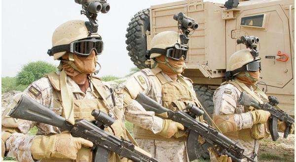 Soldados de la Coalición Árabes en el sur de Yemen.