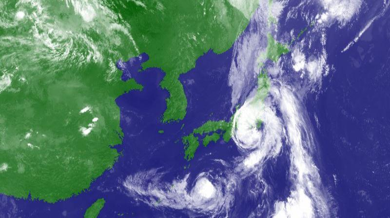 Alcance del tifón Mindulle en Japón.
