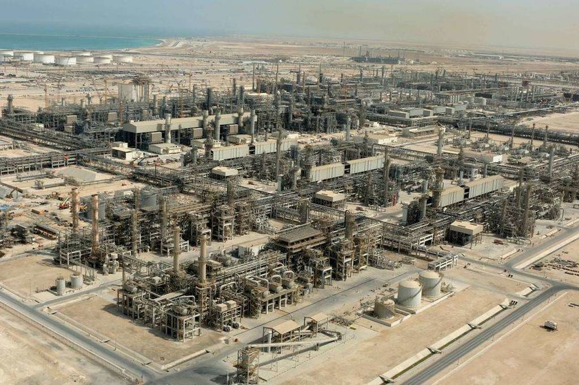 Una imagen aérea de Qatargas en Doha.