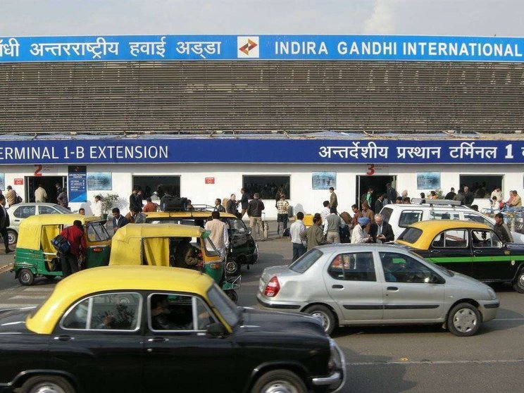 Una imagen del Aeropuerto Internacional Indira Gandhi  a 23 kilómetros de Nueva Delhi.