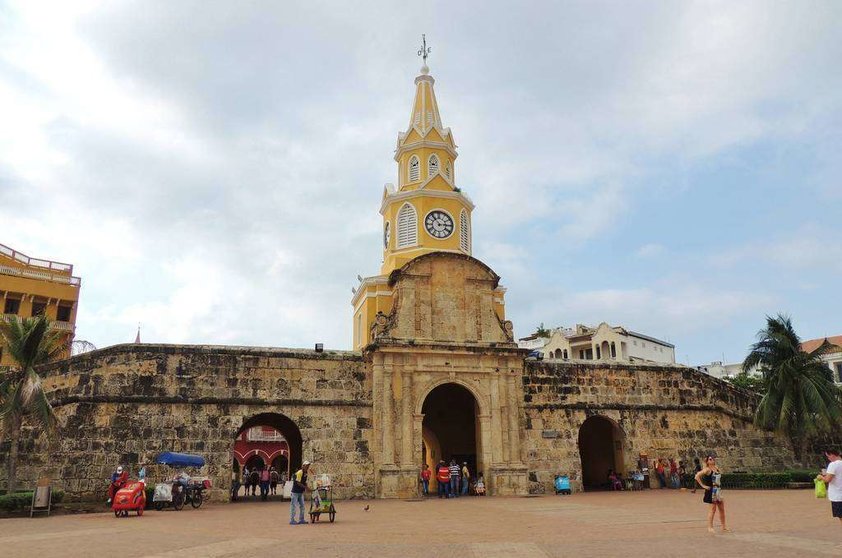 Torre del Reloj en el centro histórico de Cartagena de Indias. (Patricia Mogollón)