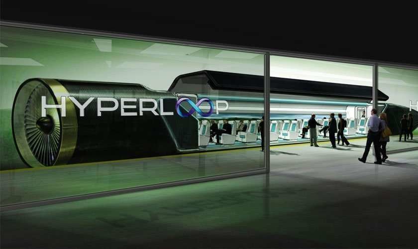 El sistema de transporte hyperloop entre Dubai y Abu Dhabi.