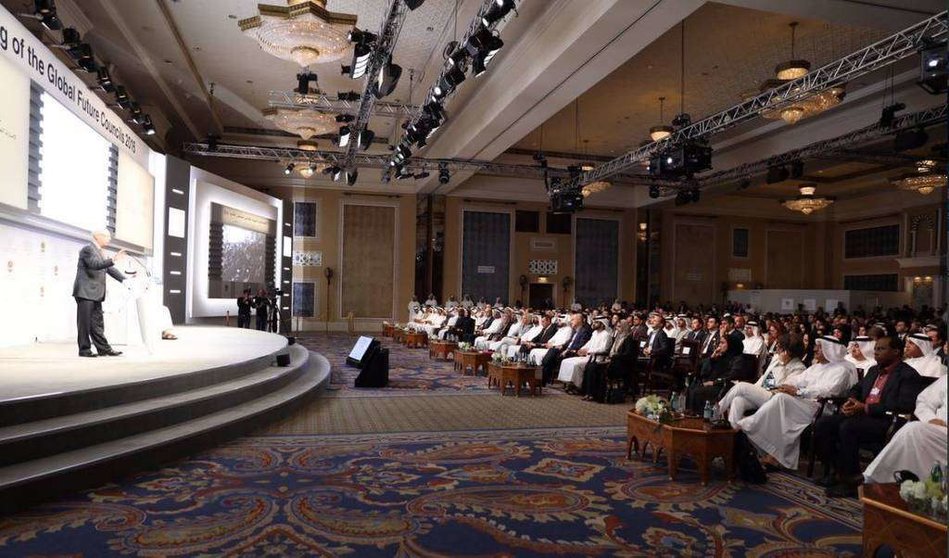  Acto de apertura del Consejo del Futuro Global del Foro Económico Mundial en Dubai. (@DXBMediaOffice)