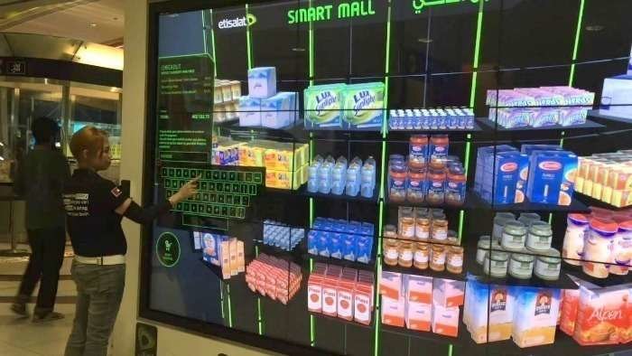 El smart mall en las estaciones de metro de Dubai. (Internet)