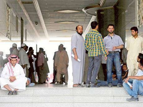 Trabajadores de Arabian bin Laden Group en Riad.