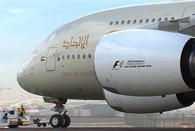 Un avión de Etihad Airways.