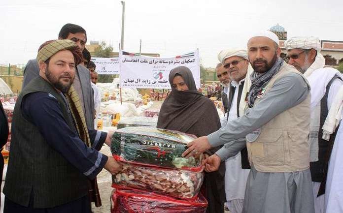 Una entrega de ayuda humanitaria de EAU a Afganistán. (WAM)