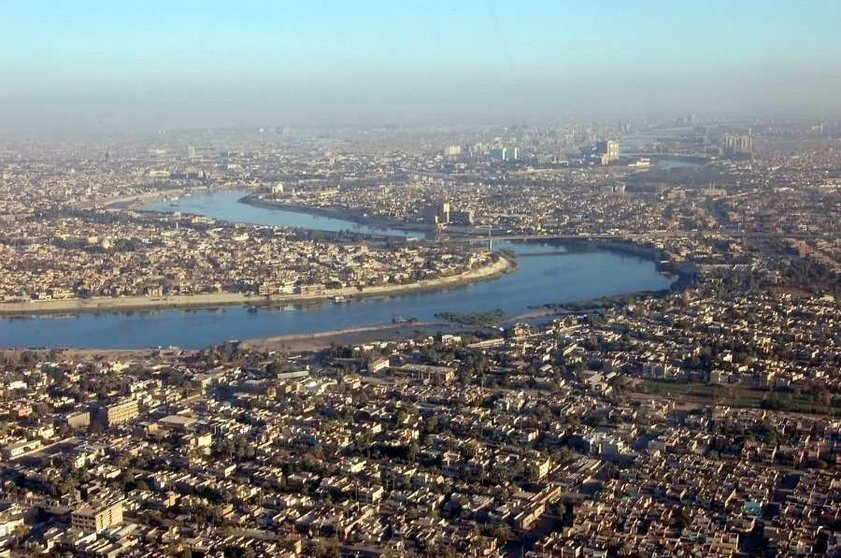 Vista aérea de Bagdad, capital de Irak.