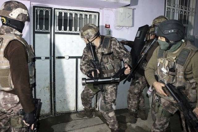 Policía antiterrorista turca.