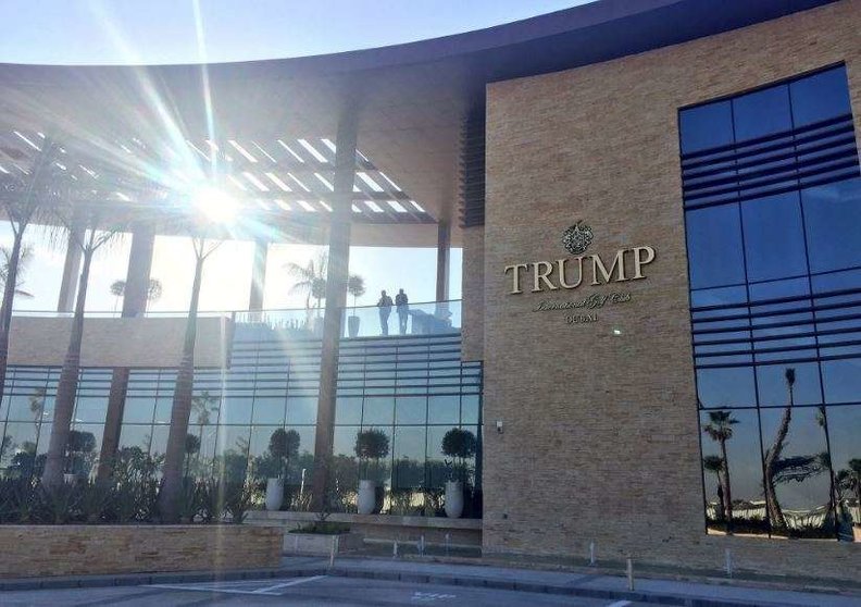 El campo de Golf de Trump en Dubai.