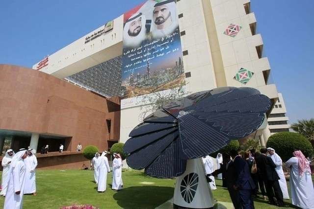 Inauguración de la Smart Flower de Dubai. (Municipalidad de Dubai)