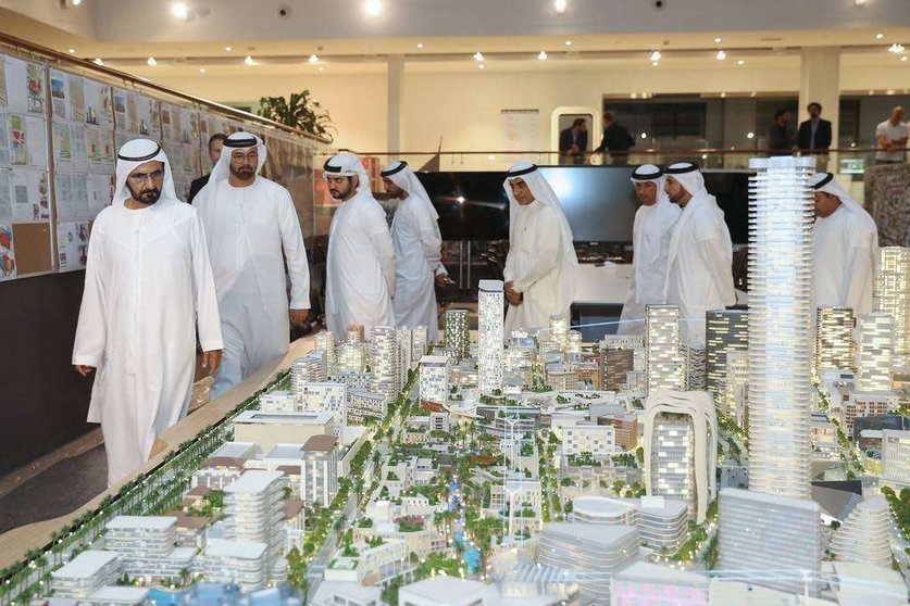 El gobernador de Dubai durante la presentación de Jumeirah Central en septiembre de 2016.