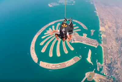 Paracaidismo en Dubai. (Will Smith Facebook)