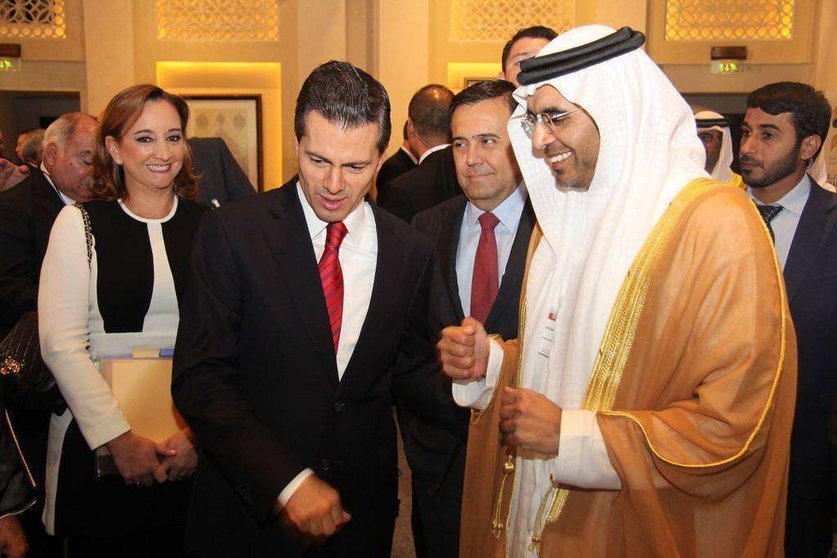 El presidente de México durante su visita a Dubai. (EL CORREO)
