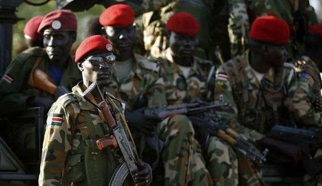 Soldados de la tropas de Sudán.