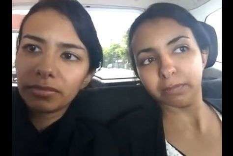 El vídeo de las dos hermanas saudíes se volvió viral.
