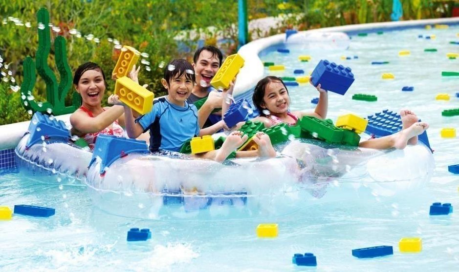 Raft River en el parque acuático de Legoland. (Cedida)