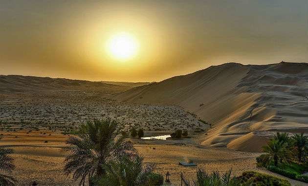 Una imagen del desierto de Abu Dhabi. (EL CORREO)