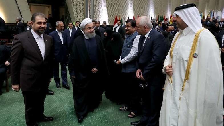 El presidente iraní, Hassan Rouhani, en la jura de su nuevo mandato en el parlamento de Teherán. (Reuters)
