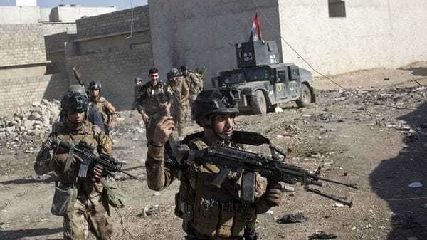 El ejército iraquí en Mosul. (AP)
