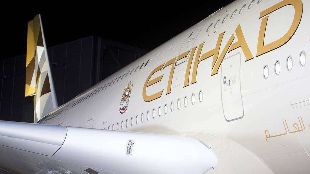 Un avión de la aerolínea nacional de EAU, Etihad Airways.