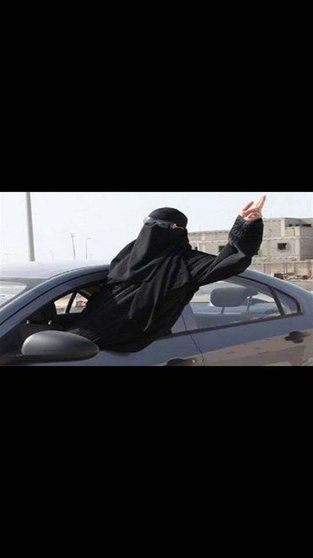 Una mujer conductora en Arabia Saudita.