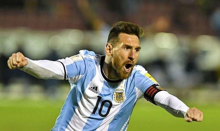 Messi, tras marcar uno de los goles que ha llevado a Argentina hasta Rusia.