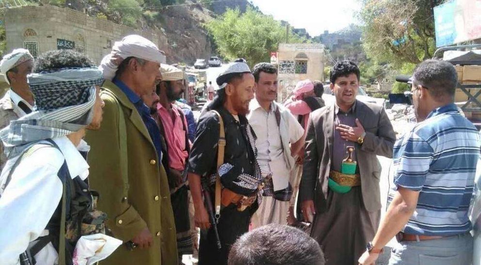 Miembros de los hutíes en la provincia yemení de Lahj. (Twitter)