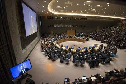 Una imagen de reunión del Consejo de Seguridad de la ONU de este 8 de diciembre. (ONU, Eskinder Debebe)