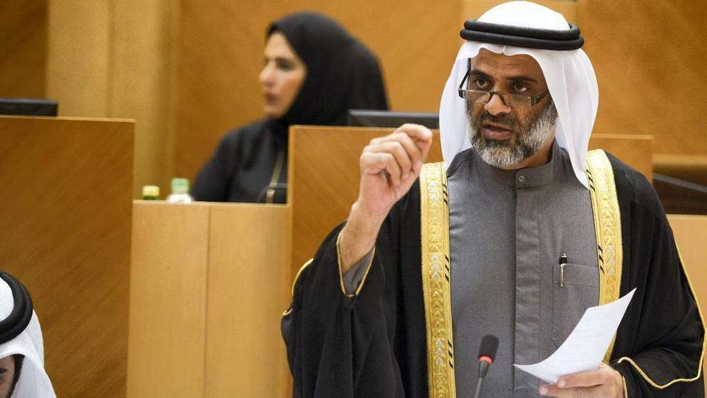 Hamad Al Rahoomi, en una reunión del Consejo Nacional Federal.