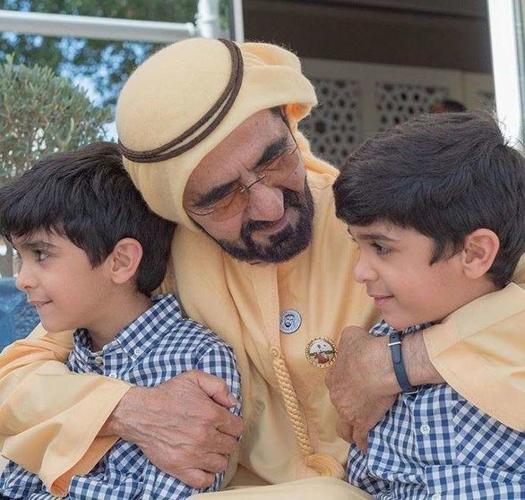 La foto del jeque Mohammed fue compartida en Istagram por el príncipe heredero de Dubai.